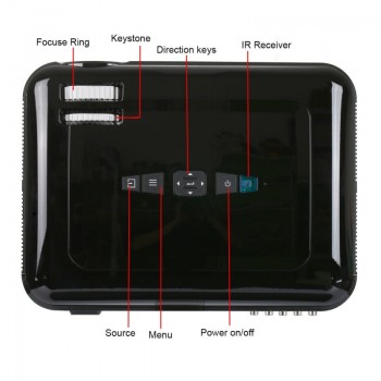 Clearance Stock !!! LED HD Projector Beamer 5000lumens LCD Proyector TV Full HD Video Home Theater Multimedia HDMI/VGA/ AV/USB