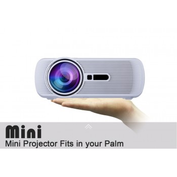 Best 1800lumens Mini Projector LED 3D Home Cinema Video Game Multimedia HDMI TV Proyector Beamer Full HD 1080P Support