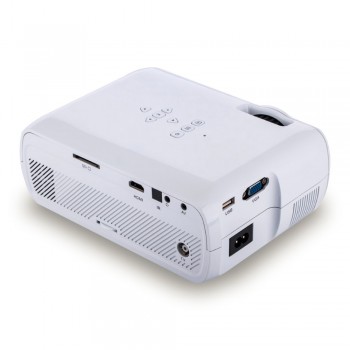 Best 1800lumens Mini Projector LED 3D Home Cinema Video Game Multimedia HDMI TV Proyector Beamer Full HD 1080P Support