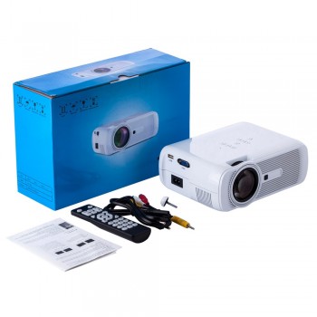Best 1800lumens Mini Projector LED 3D Home Cinema Video Game Multimedia HDMI TV Proyector Beamer Full HD 1080P Support
