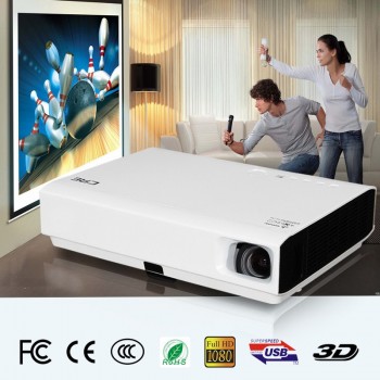DLP projector with high bright 3LED light 3000lumen Screen Free TV projector with short throw projector