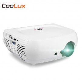 Coolux W1 Projector 2800Lumen 800 x 480P Home Theater Projector LCD LED Support 1080P HDMI with Built-in Speaker