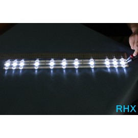 4piece/lot  BANDE LED VESTEL 32inch REV0.2 TIS-4A 94V-0 1612 VES315WNDA-01 NUEVAS   11LED  574MM