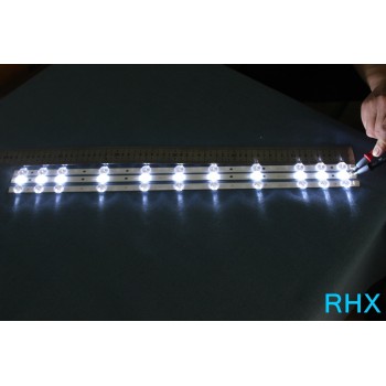 4piece/lot  BANDE LED VESTEL 32inch REV0.2 TIS-4A 94V-0 1612 VES315WNDA-01 NUEVAS   11LED  574MM