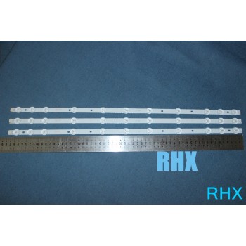 4piece/lot  BANDE LED VESTEL 32inch REV0.2 TIS-4A 94V-0 1612 VES315WNDA-01 NUEVAS   11LED  574MM