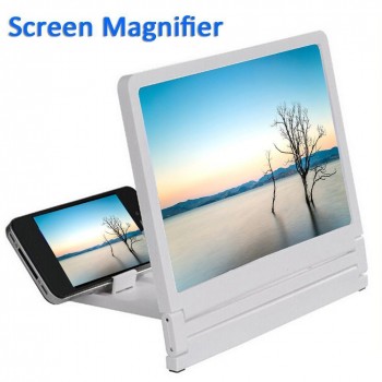 LumiParty 3D Mobile Phone Screen Magnifier HD Video Amplifier for Smartphone Stand Enlarger HD Video Magnifying Glass
