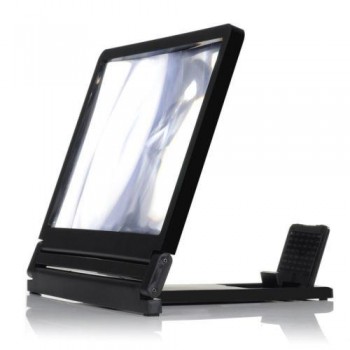 LumiParty 3D Mobile Phone Screen Magnifier HD Video Amplifier for Smartphone Stand Enlarger HD Video Magnifying Glass