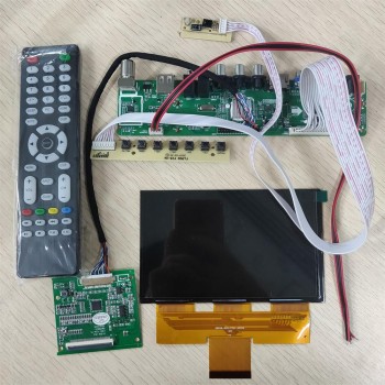 5.8 inch 1280*768 lcd screen CO58GWW10 with 5 in 1 driver board support analog DVBT2/DVB-T/DVB-C TV media DIY projector 16:9