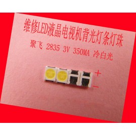 200piece/lot for repair Konka Skyworth Changhong LCD TV LED backlight SMD LEDs Ju-fei 2835 3V Cold white light emitting diode