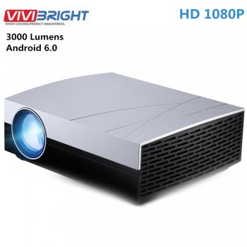 VIVIBRIGHT F20 UP HD LCD Home Theater Projector Android 6.0 1GB RAM 8GB ROM 3000 Lumens 1280 x 800 Resolution Bluetooth 4.0