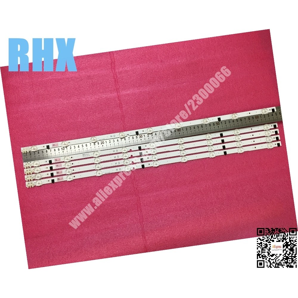 5piece/lot FOR samsung 32 inch UA32F4088AR LCD TV LED backlight D2GE-320SC0-R3 2013SVS32H 9 REV1.8 130103 1piece=9LED 650MM