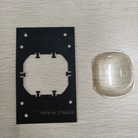 DIY LED projector square condenser lens with stand dedicated condenser lens square power LED lamp 62mm*52mm