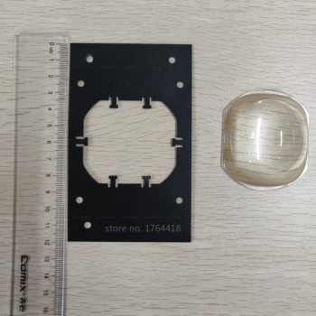 DIY LED projector square condenser lens with stand dedicated condenser lens square power LED lamp 62mm*52mm