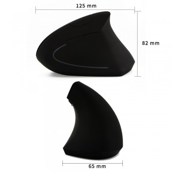 Vivicine Wireless Mouse Ergonomic Optical 2.4G 800/1200/1600DPI  Vertical Wireless Mouse Projector Accessories