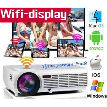 Poner Saund LED96 wifi led projector 3D android With curtain or stand BT96 proyector HDMI Video Multi screen Home theater system