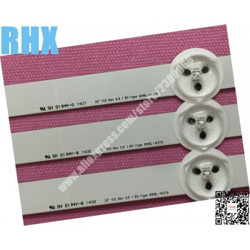 3piece/lot for LG 32 32inch LCD TV LED backlight 6916L-1437A B2 and 6916L-1438A B1 1set=2piece B2+1piece B1 1piece=7LED 630MM
