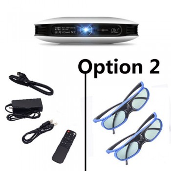 ByJoTeCH M18 projector 2G 32G 3D glasses Tripod 3D Android WIFI Proyector 4K Beamer AirPlay Miracast Built-in battery Vs dlp800w