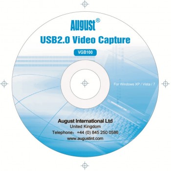 August VGB100 External USB Video Capture Card Transfer VHS Home Videos to PC / Capture Xbox 360 / Gameplay /S-Video/Composite In