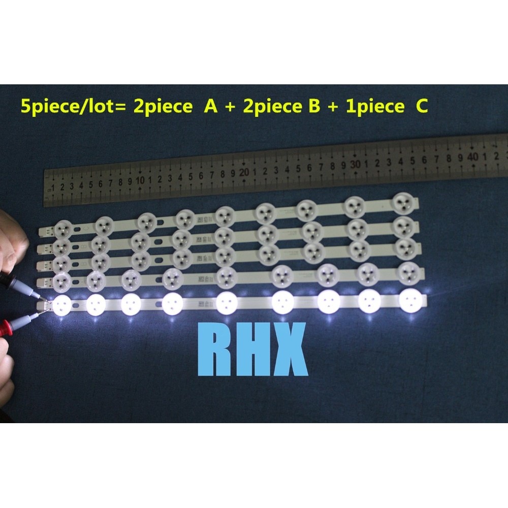 5piece/lot   100%NEW  39 40 TV LED Backlight Strip For TOSHIBA 40L3433DG VES400UNDS-01 VES400UNDS-02    1piece=355MM