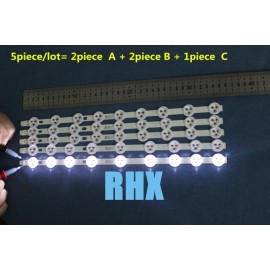 5piece/lot   100%NEW  39 40 TV LED Backlight Strip For TOSHIBA 40L3433DG VES400UNDS-01 VES400UNDS-02    1piece=355MM