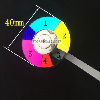 Projector Color Wheel for optoma HD26 HD25 Projector diameter 40mm 6colors