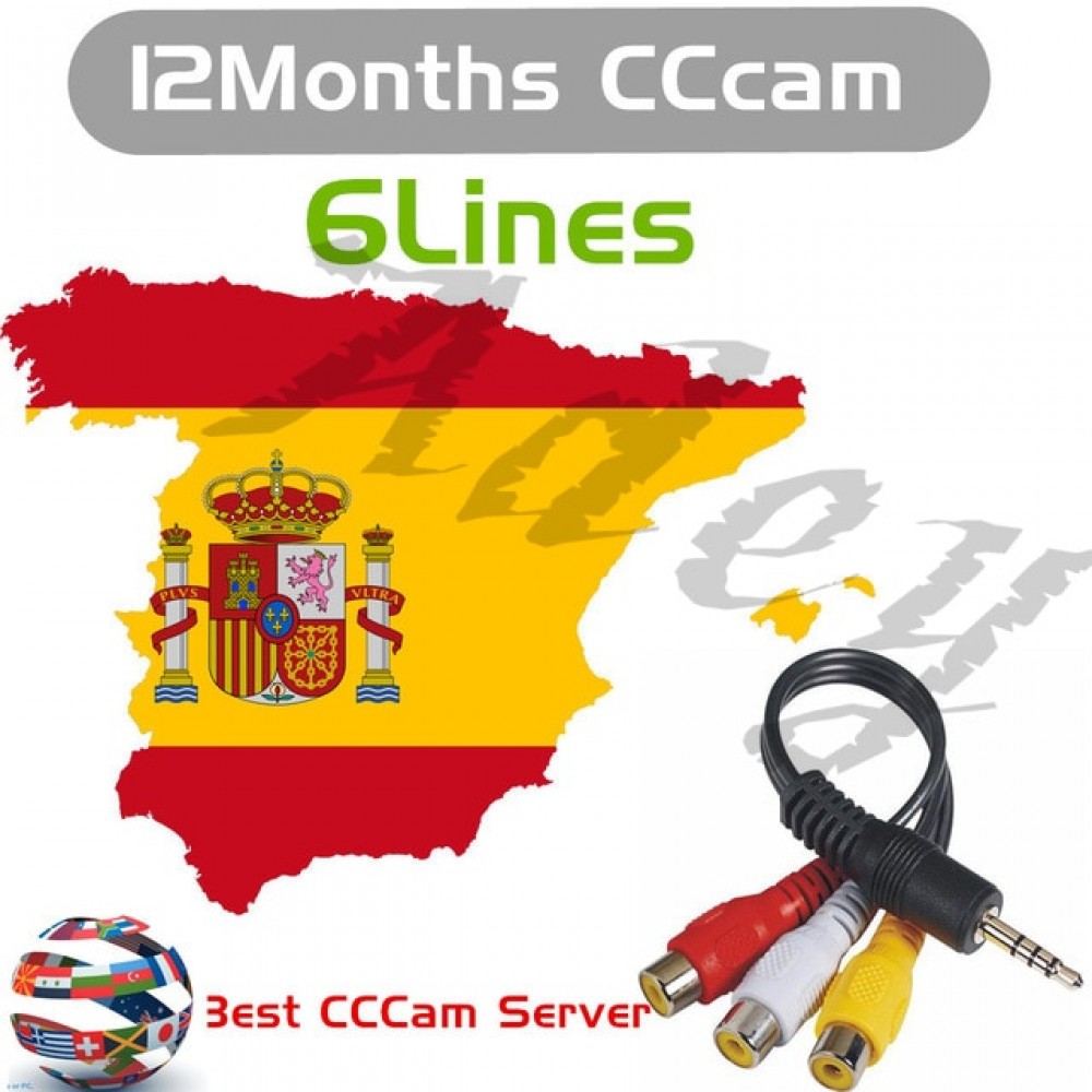 HD cccam Cline for 1 Year spain europe freesat v7 satellite tv receiver 6 Cable FULL HD DVB-S2 Spain cline ccam IKS Server
