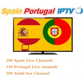 12 months Spain Portugal IPTV subscription 400+HD LIVETV for Spain Portuga IPTV include eleven sports for enigma2 M3U smart tv