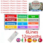 Europe HD Cable 1 Year CCCams for V7S V8 Nova Satellite TV Receiver 6/7 Clines WIFI FULL HD DVB-S2 Support Spain Cline Server