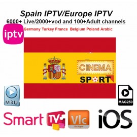Spain IPTV Spanish Channel M3u Abonnement Iptv UK Italy Spaans france Germany Portugal Voor Android Box Enigma2 m3u Smart TV PC