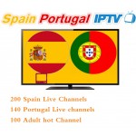 12 months Spain Portugal IPTV subscription 500+HD LIVETV for Spain Portuga IPTV include eleven sports for enigma2 M3U smart tv