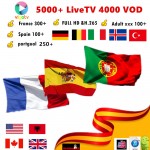 Vigotv 5000 LiveTV 1 year Europe Arabic IPTV French begluim UK Spain Portugal Dutch USA canada IPTV Support Android m3u enigma2