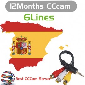 HD cccam Cline for 1 Year spain europe freesat v7 satellite tv receiver 6 Cable FULL HD DVB-S2 Spain cline ccam IKS Server