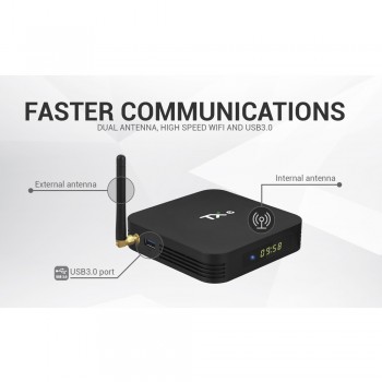 Wechip TX6 Smart Android 9.0 TV BOX 4G 32G Allwinner H6 Quad core 2.4G+5G Dual Wifi BT 4.1 Set Top Box 4K HD H.265 Media Player