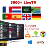 1 Year 5000+Live Europe IPTV French Dutch Spain Portugal UK IPTV Subscription arabic iptv free sports android tv box smart tv pc
