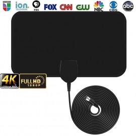 Indoor TV Antenna Aerial Digital HDTV Antennas 50 Miles Range 4K 1080P HD VHF UHF Freeview Television Antenna Satelite