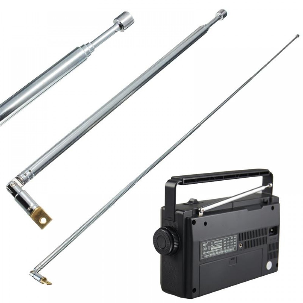 Hot Selling Replacement 60cm 6 Sections TV Antenna Telescopic Antenna Aerial for Radio TV