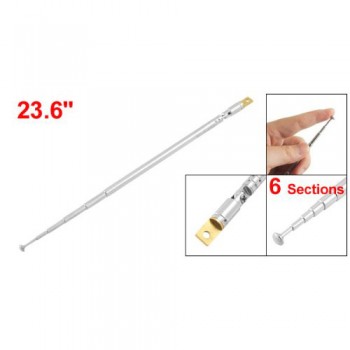 Hot Selling Replacement 60cm 6 Sections TV Antenna Telescopic Antenna Aerial for Radio TV