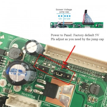 V56 Universal LCD TV Controller Driver Board PC/VGA/HDMI/USB Interface+7key Button+1ch 6-bit 40pins lvds For embedded driver lcd
