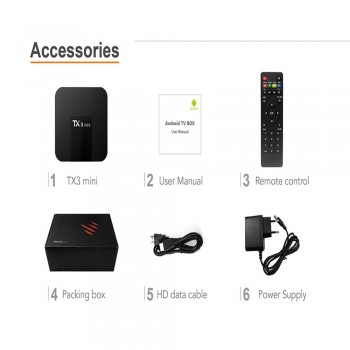 TX3 Mini tvbox set-top box Android 7.1 Quad Core Amlogic S905W ROM 4K WiFi 2G DDR3 16G 4K HD H.265 Media Player smart tv box