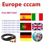 Spain Receptor Cccams Lines for 1 Year Poland Germany For GTMedia V8 NOva V7S HD DVB-S2 CCcam Satellite Receiver Europe 6 Lines