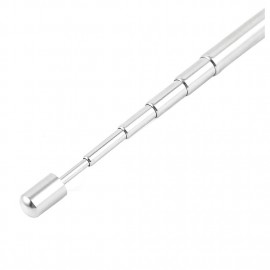 SCLS 22 cm DAB radio, 100 centimeters of television 6 part telescopic antenna aerial silver