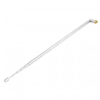 SCLS 22 cm DAB radio, 100 centimeters of television 6 part telescopic antenna aerial silver