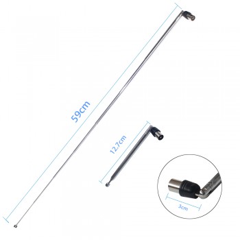 Dlenp Telescopic Antenna  DVB-T Antenna 15dbi DVB-T TV HDTV Antenna IEC Male Connector Aerial