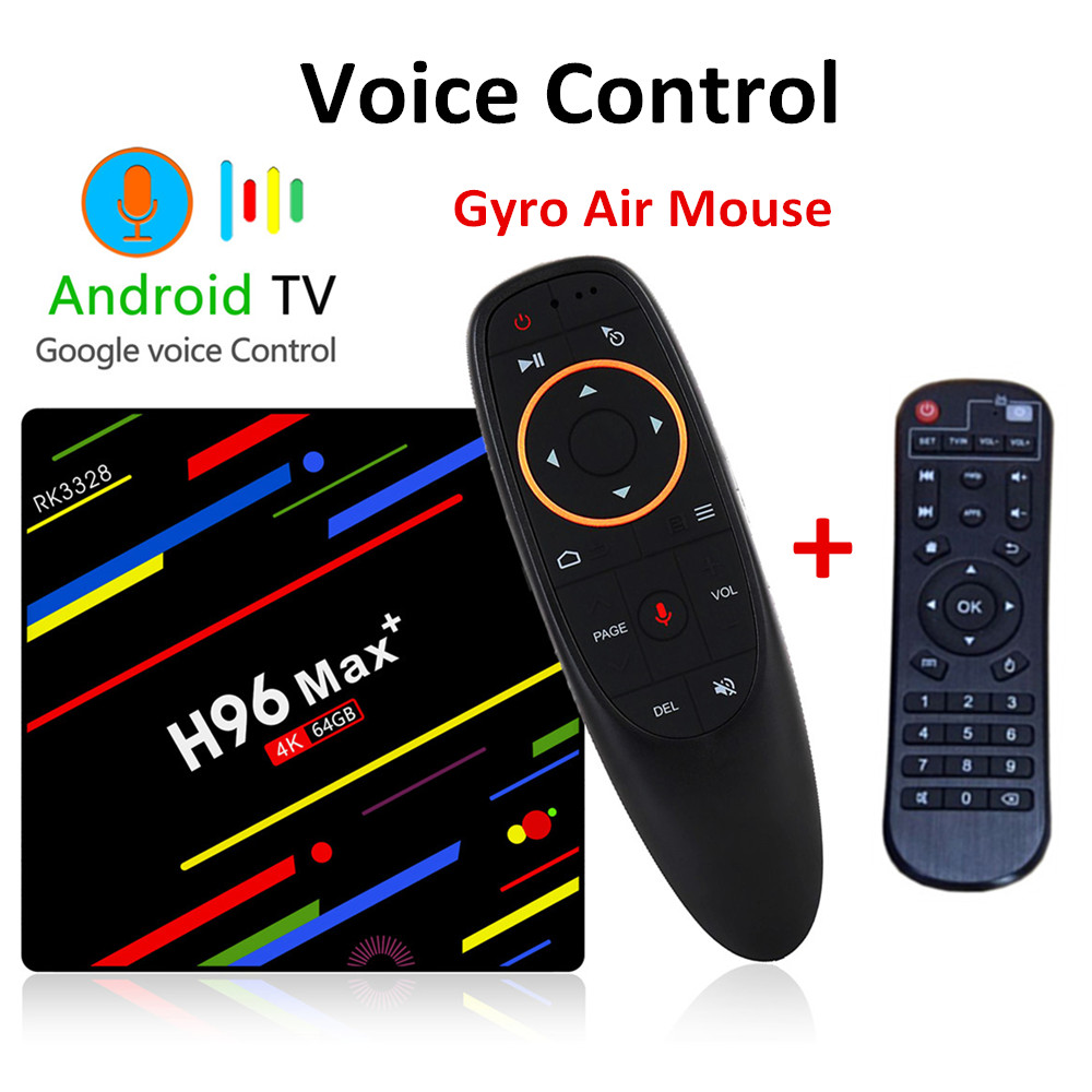 H96 MAX Plus Android 8.1 TV Box 4GB RAM 32GB 64GB ROM Set Top Box RK3328 2.4G/5G Wifi 4K H.265 smart Media Player h96 pro PK X96