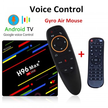 H96 MAX Plus Android 8.1 TV Box 4GB RAM 32GB 64GB ROM Set Top Box RK3328 2.4G/5G Wifi 4K H.265 smart Media Player h96 pro PK X96