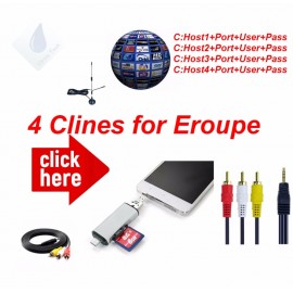 Freesat AV Cable Digital Satellite TV Receiver DVB-S/S2 HD AV Cable 1 Year cccam 4Lines europe Germany Poland Spain UK France