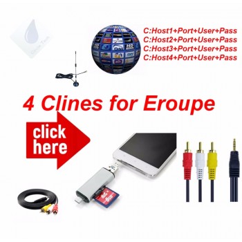 Freesat AV Cable Digital Satellite TV Receiver DVB-S/S2 HD AV Cable 1 Year cccam 4Lines europe Germany Poland Spain UK France