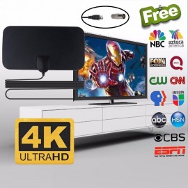 200 Mile Range TV Antenna TV Digital HD Skylink 4K Indoor HDTV Universal 4M