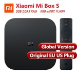 Global Version Original Xiaomi Mi Box S Smart TV Box 4 Android 8.1 4K Quad Core 2GB 8GB HDMI 2.4G 5.8G WiFi Bluetooth 4.2 TV Box