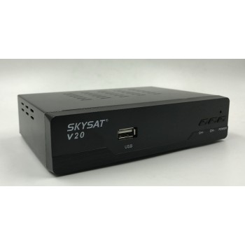 Xtream IPTV DVB-S2 Box SKYSAT V20 support H.265 RJ45 CCCamd Newcamd Xtream IPTV m3u Youtube Auto Powervu Auto Biss Set Top Box